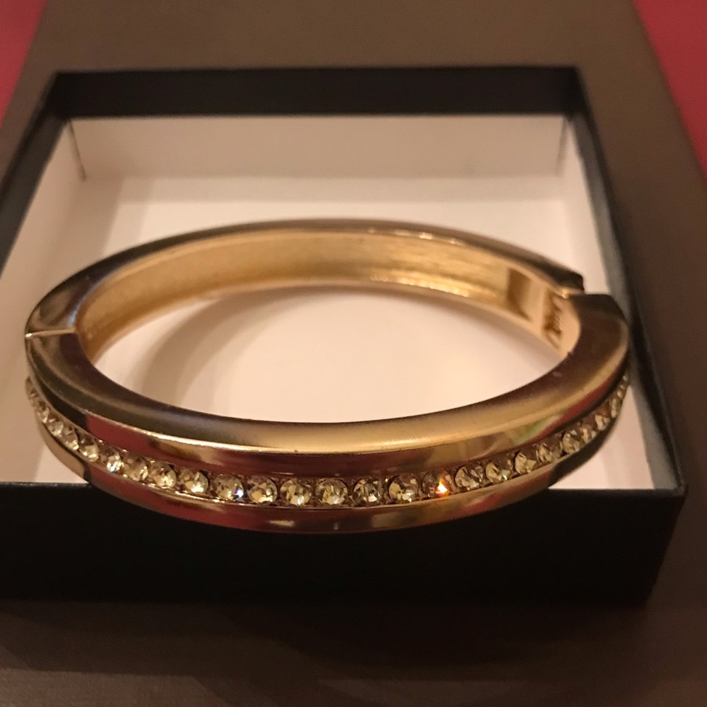 Coldwater Creek gold tone magnetic Bangle